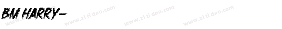 BM harry字体转换